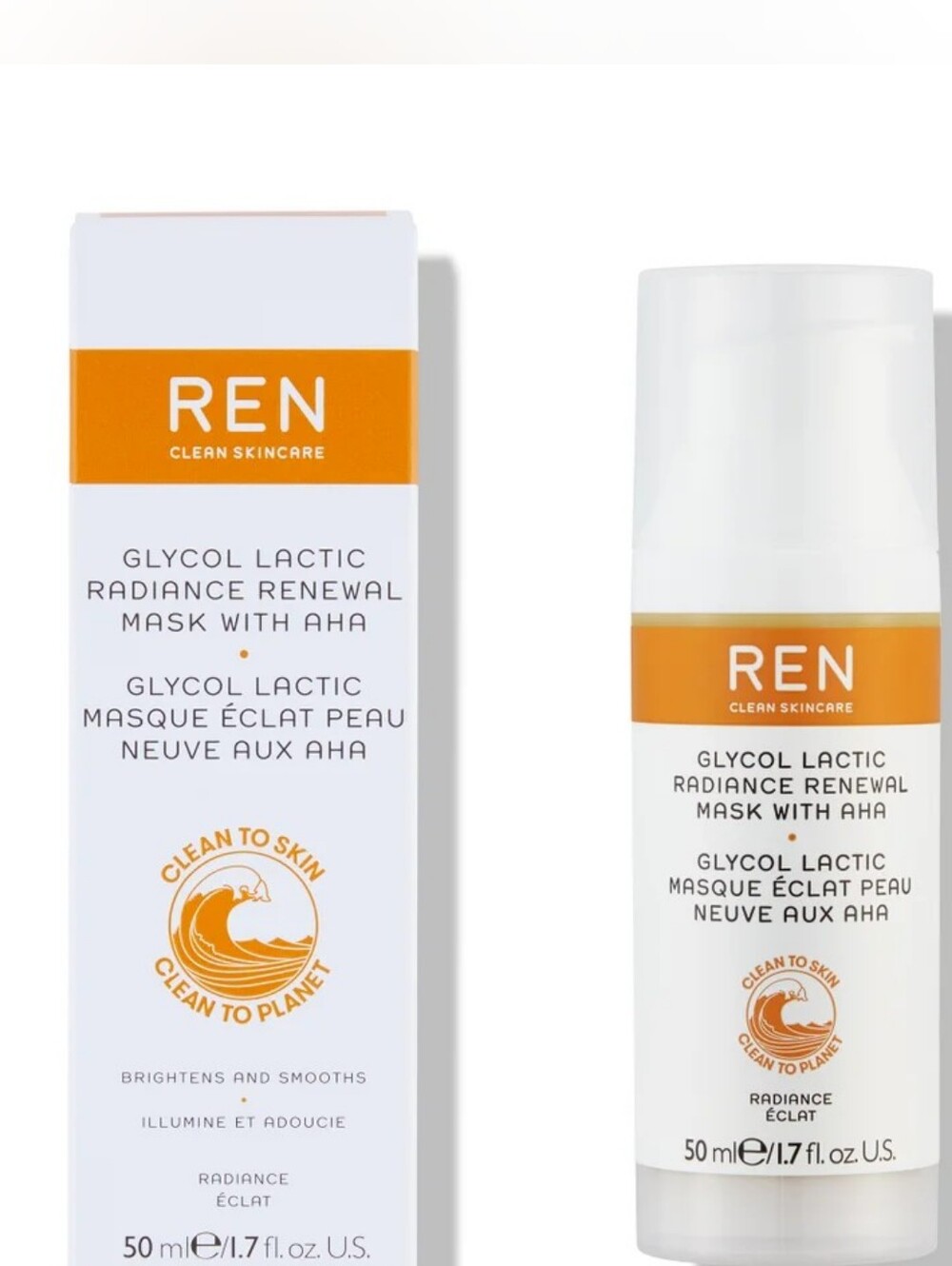 NIB REN | $60 Glycol Lactic Radiance Renewal Mask - Picture 2 of 5